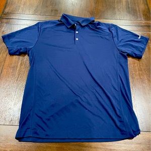 Nike Golf Polo in Navy Blue | Dri-Fit Size L